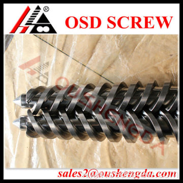Parallel twin screw and barrel for extruder (twin parallel screw)